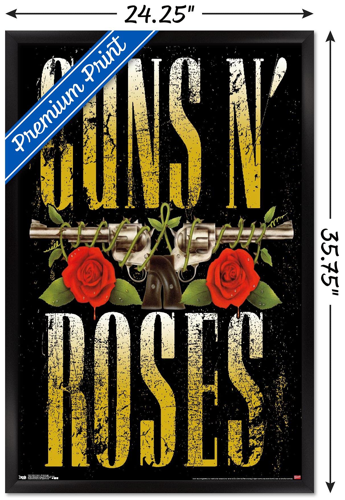 Amazon.co.jp: トレンド国際Guns N ' roses-stackedロゴフレーム入り